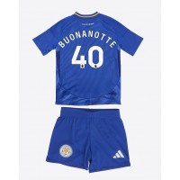 Echipament fotbal Leicester City Facundo Buonanotte #40 Tricou Acasa 2024-25 pentru copii maneca scurta (+ Pantaloni scurti)